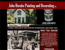 Tablet Screenshot of hornkepainting.com